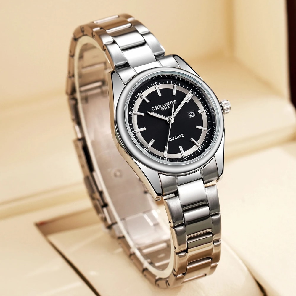 Executive Stainless Steel Business Watch Luxury Luminous Ladies Timepiece With Calendar For All Oc 8