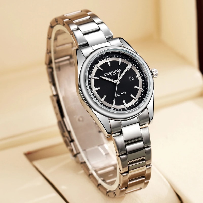Executive Stainless Steel Business Watch Luxury Luminous Ladies Timepiece With Calendar For All Oc 8