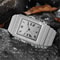 Luxury IcedOut Rectangular Executive Watch HipHop Diamond Date Quartz Timepiece In Lustrous Gold 4