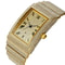 Luxury IcedOut Rectangular Executive Watch HipHop Diamond Date Quartz Timepiece In Lustrous Gold 6