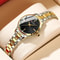 Dazzling Diamond Roman Dial Watch Fashionable Luxury Waterproof Quartz Timepiece With Luminous Han 1