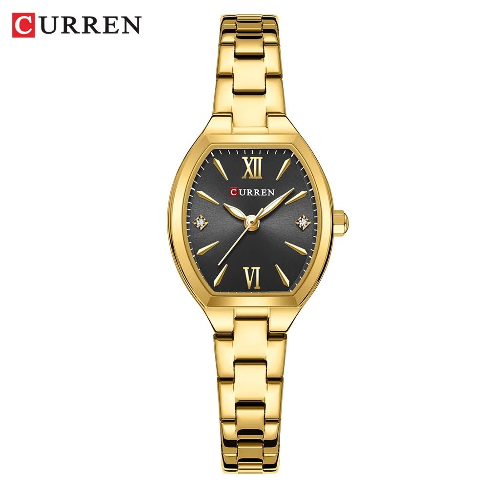Elegant BarrelShaped Retro Watch Fashionable Quartz Timepiece With Convenient Elastic Band For Wom 9