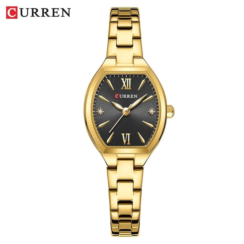 Elegant BarrelShaped Retro Watch Fashionable Quartz Timepiece With Convenient Elastic Band For Wom 9