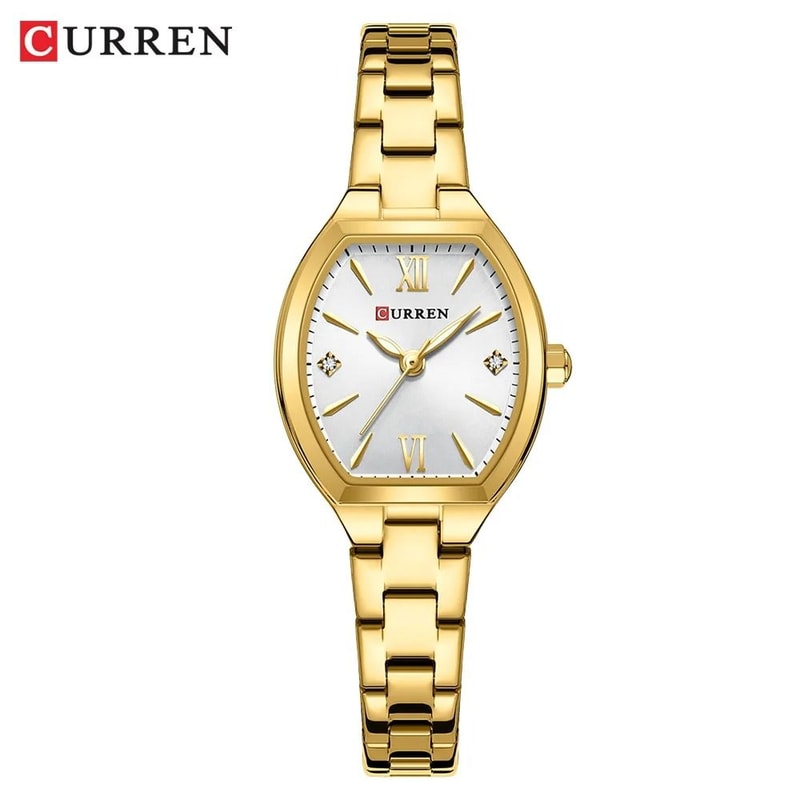 Elegant BarrelShaped Retro Watch Fashionable Quartz Timepiece With Convenient Elastic Band For Wom 5