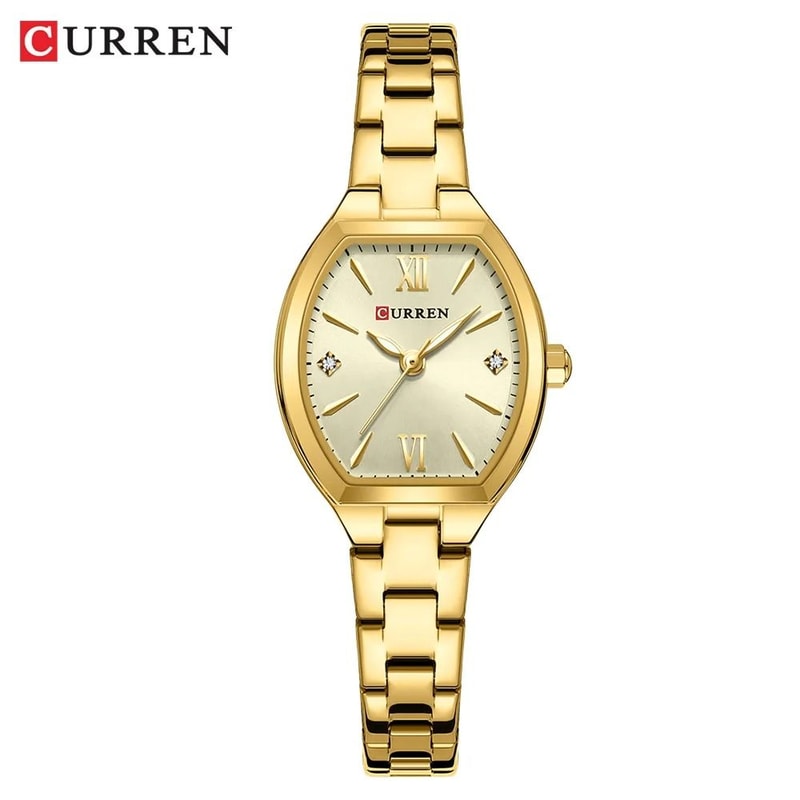 Elegant BarrelShaped Retro Watch Fashionable Quartz Timepiece With Convenient Elastic Band For Wom 8