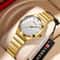 Executive Stainless Steel Business Watch Luxury Classic Round Dial Quartz Timepiece For Women 0