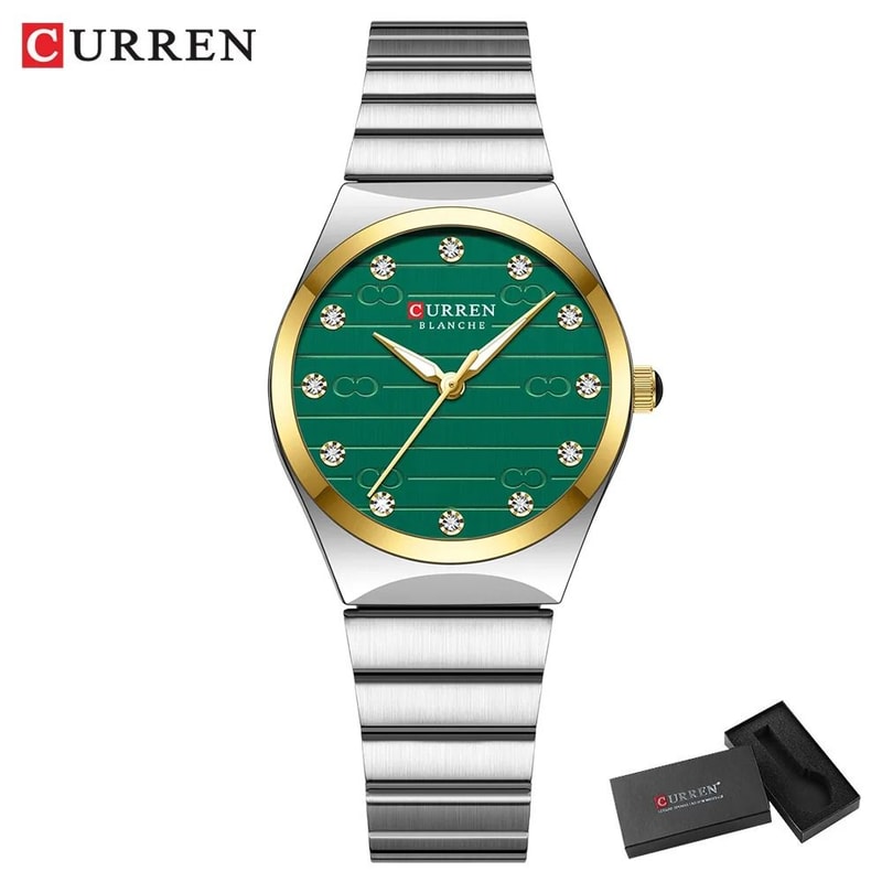 Executive Stainless Steel Business Watch Luxury Classic Round Dial Quartz Timepiece For Women 9