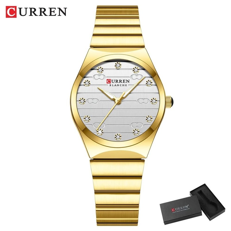 Executive Stainless Steel Business Watch Luxury Classic Round Dial Quartz Timepiece For Women 10