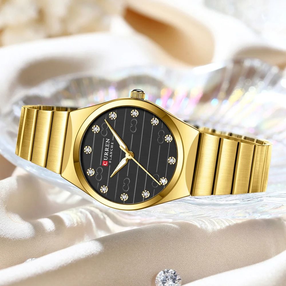 Executive Stainless Steel Business Watch Luxury Classic Round Dial Quartz Timepiece For Women 2