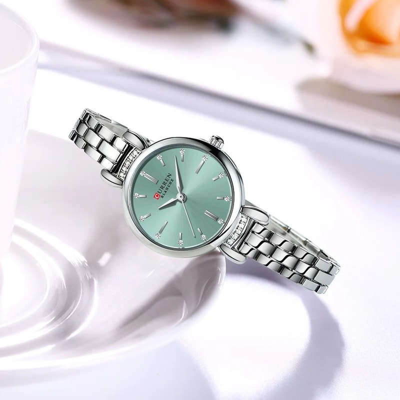 Elegant FloralEngraved Bracelet Watch Luxury Fashion Dress Wristwatch For Sophisticated Women 5