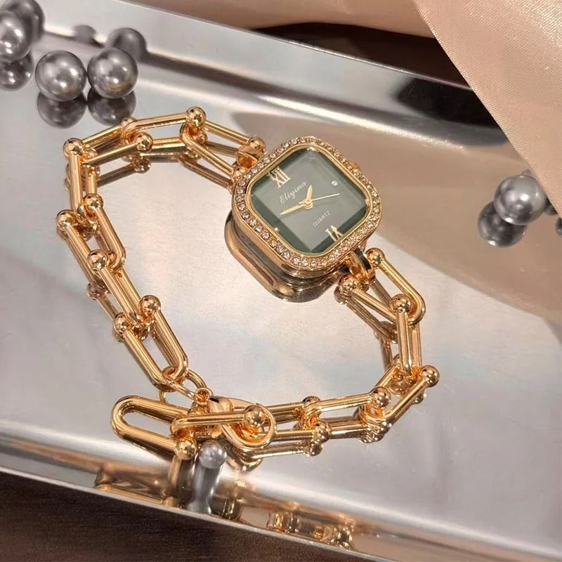 Luxury MultiFaceted Square Bracelet Watch Creative MidCentury Minimalist HighEnd Timepiece For Wom 1