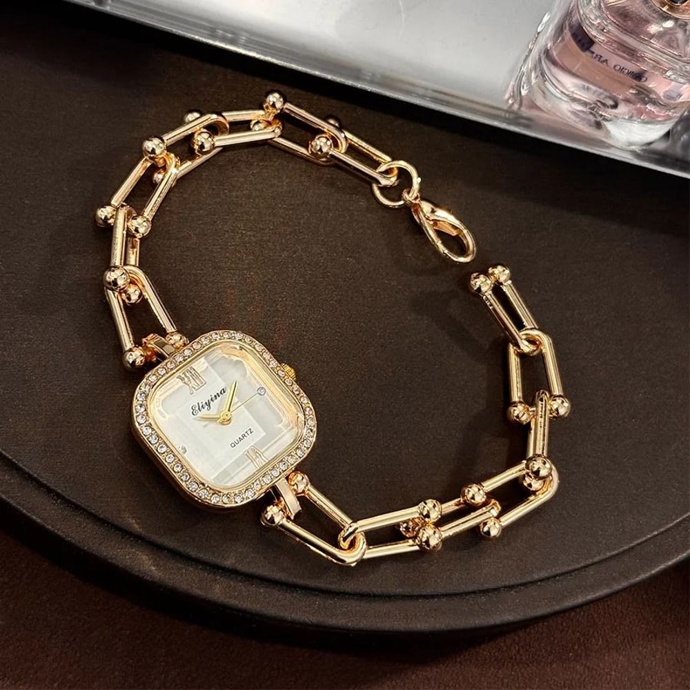 Luxury MultiFaceted Square Bracelet Watch Creative MidCentury Minimalist HighEnd Timepiece For Wom 7