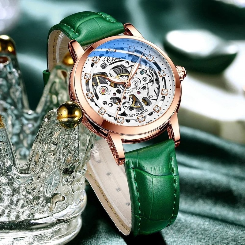 Luxury Skeleton Tourbillon Automatic Mechanical Watch Premium Stainless Steel Waterproof Timepiece 0