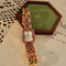 French Elegance Colorful Gemstone Watch Luxury MotherofPearl Square Timepiece With 30m Waterproofi 3