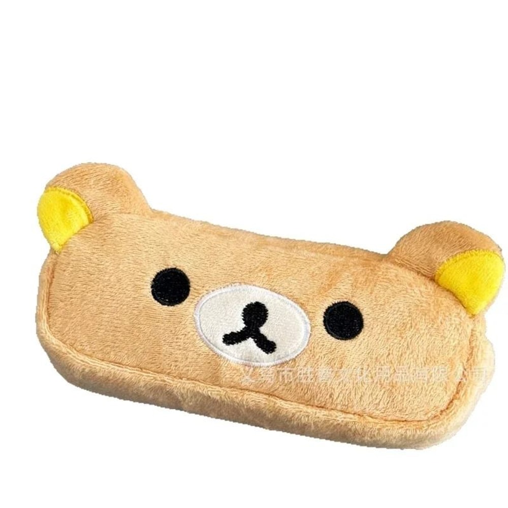Kawaii Rilakkuma Plush Pencil Case Cute Cartoon Bear Organizer INSHot Aesthetic Pen Bag For Schoo 6