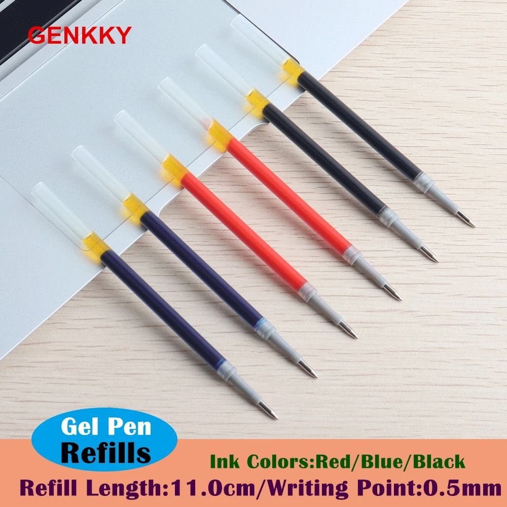 10Piece Gel Pen Refill Set 433 In Precision 05 Mm Point For School Office Stationery 1