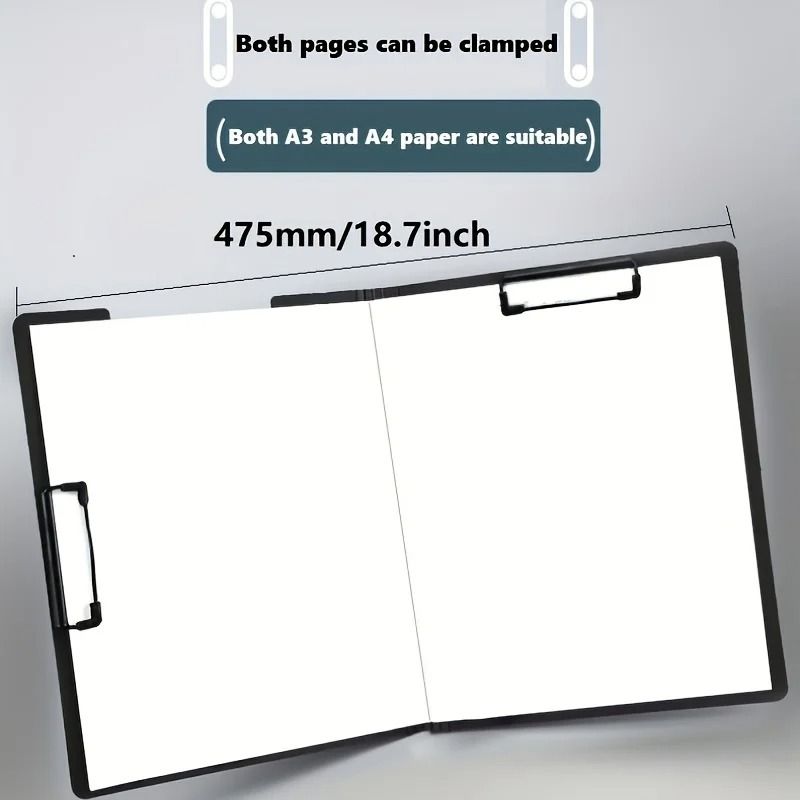 Executive A4 Document Organizer Clipboard Cover Professional File Folder For Business School And 5