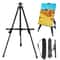 Aluminum Alloy Sketch Easel HeavyDuty Adjustable Tripod Stand With Horizontal Support Travel Bag 1