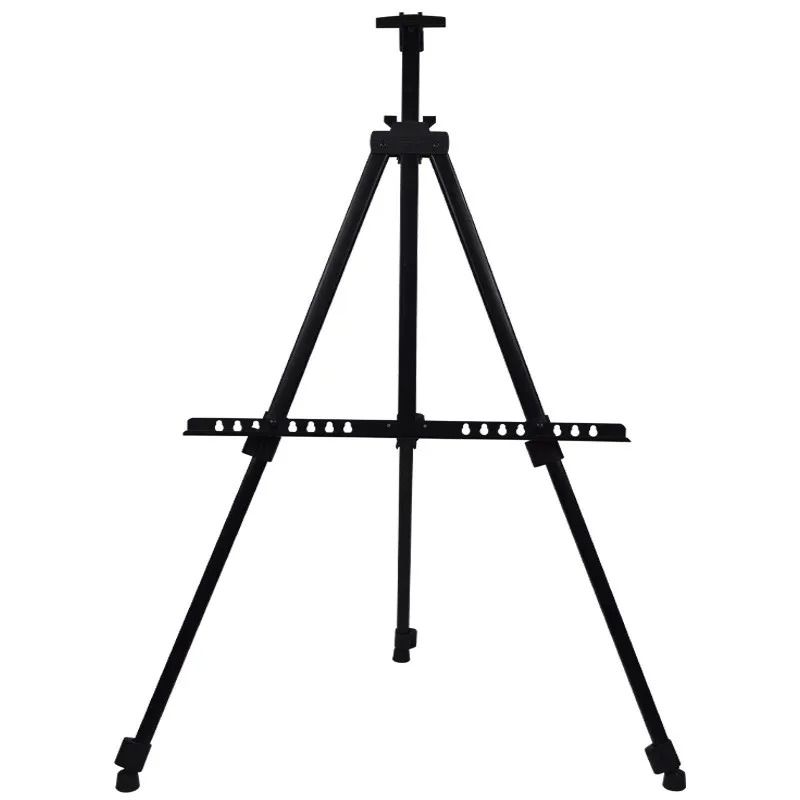 Aluminum Alloy Sketch Easel HeavyDuty Adjustable Tripod Stand With Horizontal Support Travel Bag 3