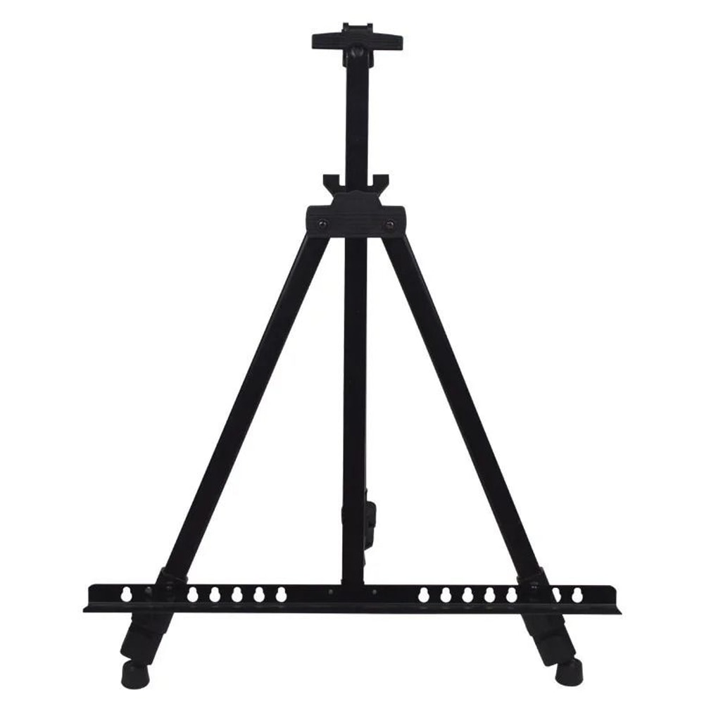 Aluminum Alloy Sketch Easel HeavyDuty Adjustable Tripod Stand With Horizontal Support Travel Bag 4