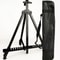 Aluminum Alloy Sketch Easel HeavyDuty Adjustable Tripod Stand With Horizontal Support Travel Bag 6