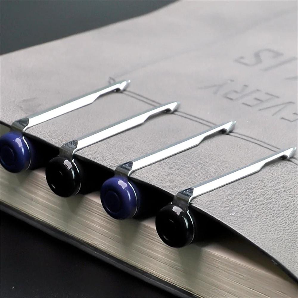 3Piece Executive Frosted Ballpoint Pen Set 07mm Titanium Steel Tip UltraSmooth Neutral Ink For Hi 5