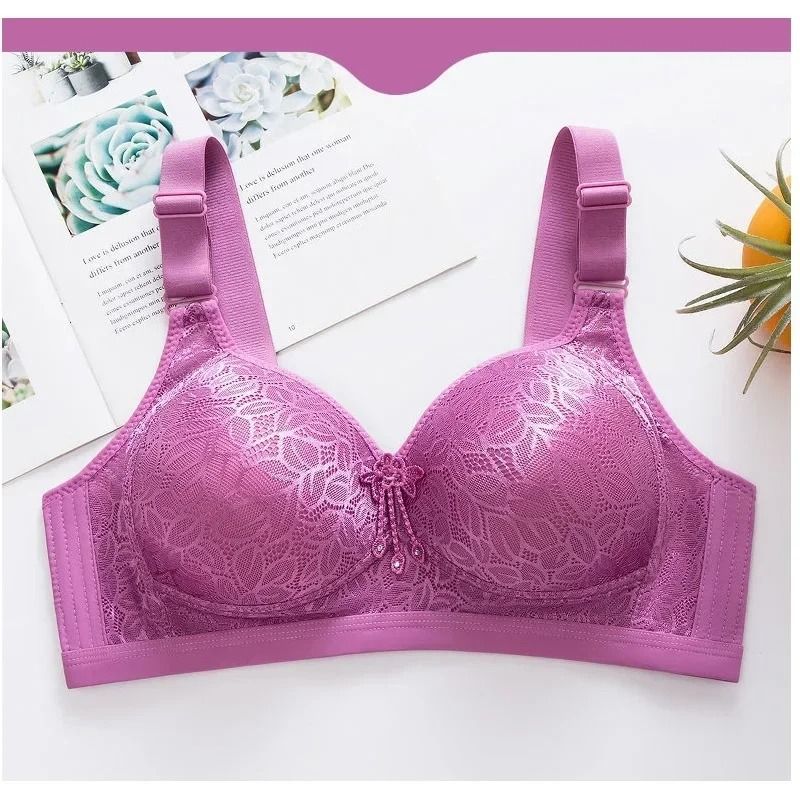 Comfortable Breathable Wireless Minimizer Bra UltraThin Adjustable Brassiere With SideGathering Su 5