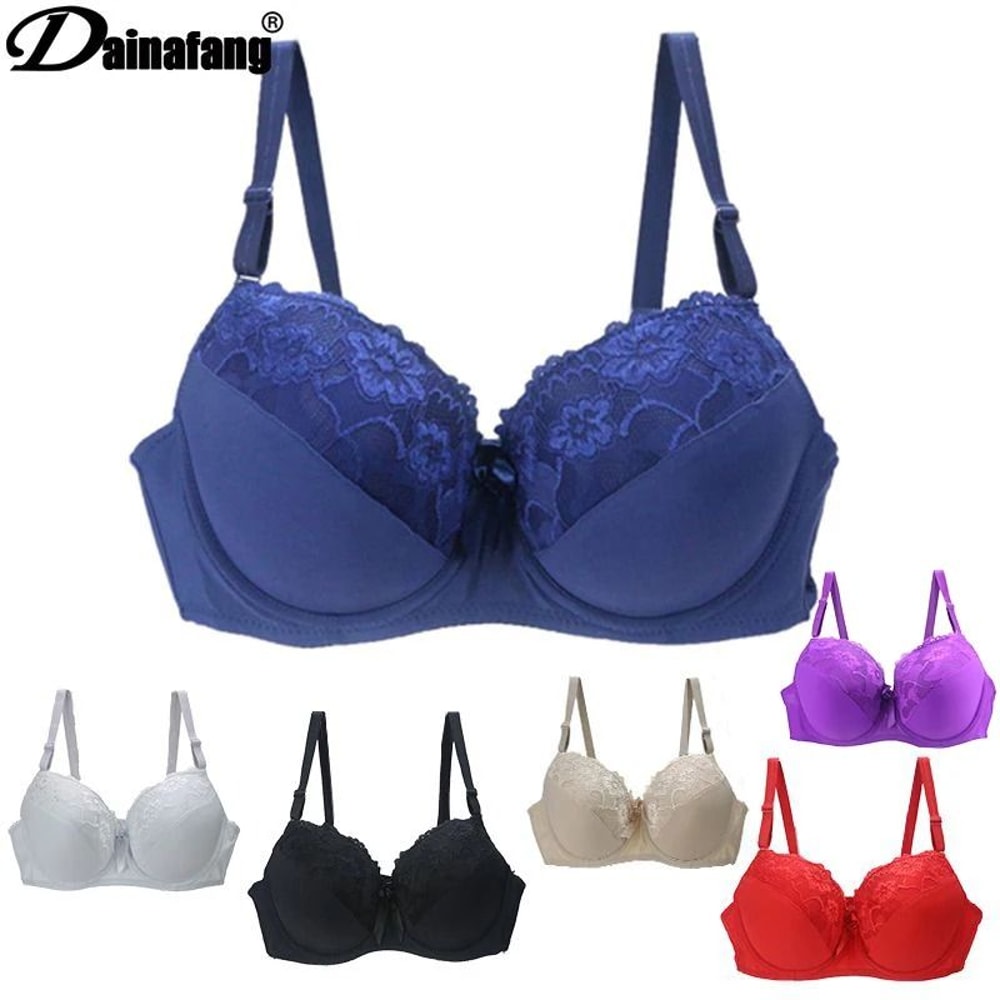 Sexy Floral Lace PushUp Bra BCDE Cup Massage Support Underwire Elegance 0