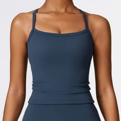 cross back yoga sports bra