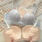 Embossed Wireless Gathering Bra 0