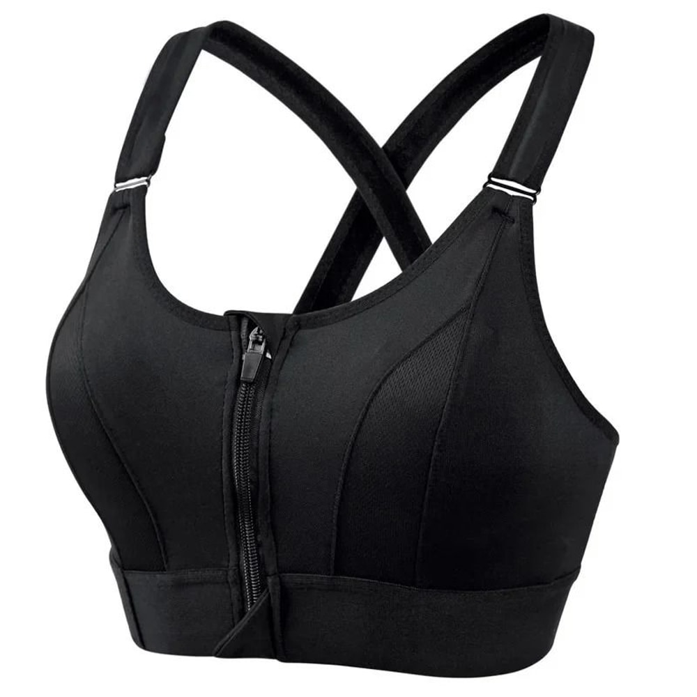 Adjustable FrontZipper Shockproof Sports Bra 8