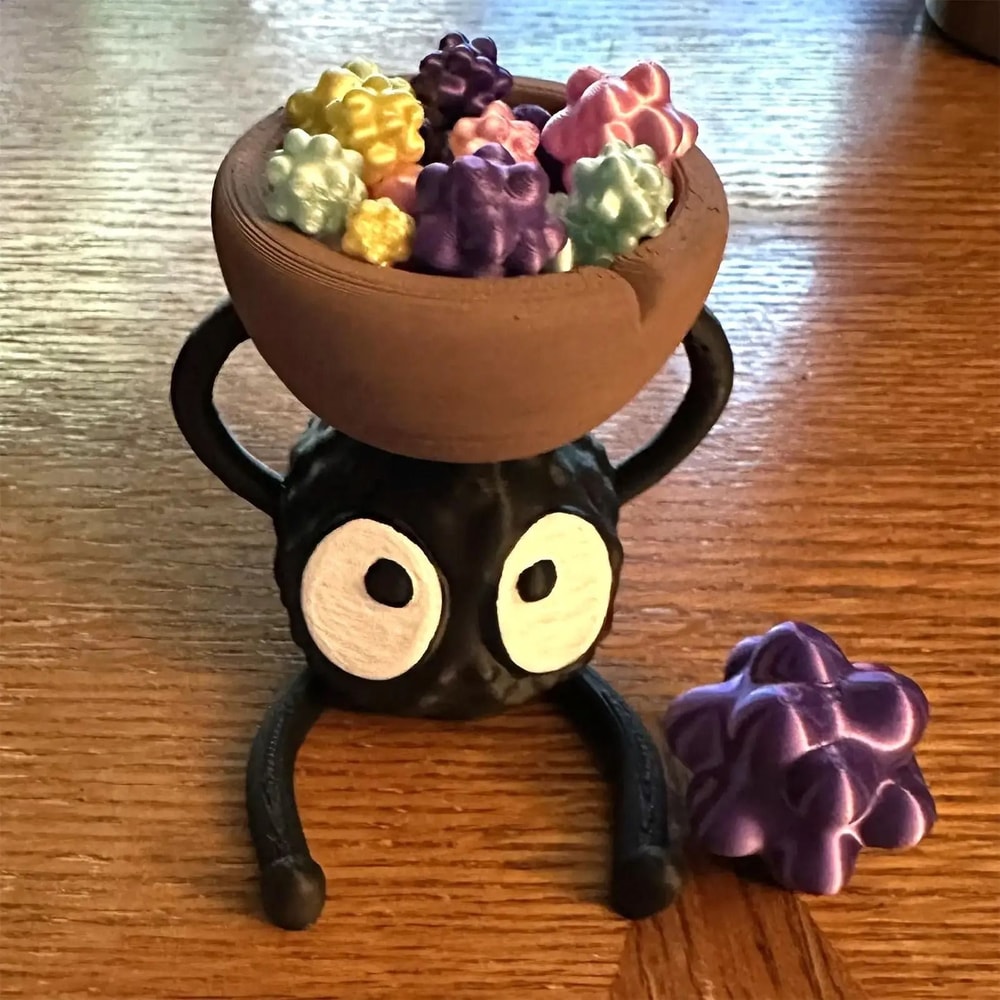 Briquette 3D Printed Candlestick Holder 2