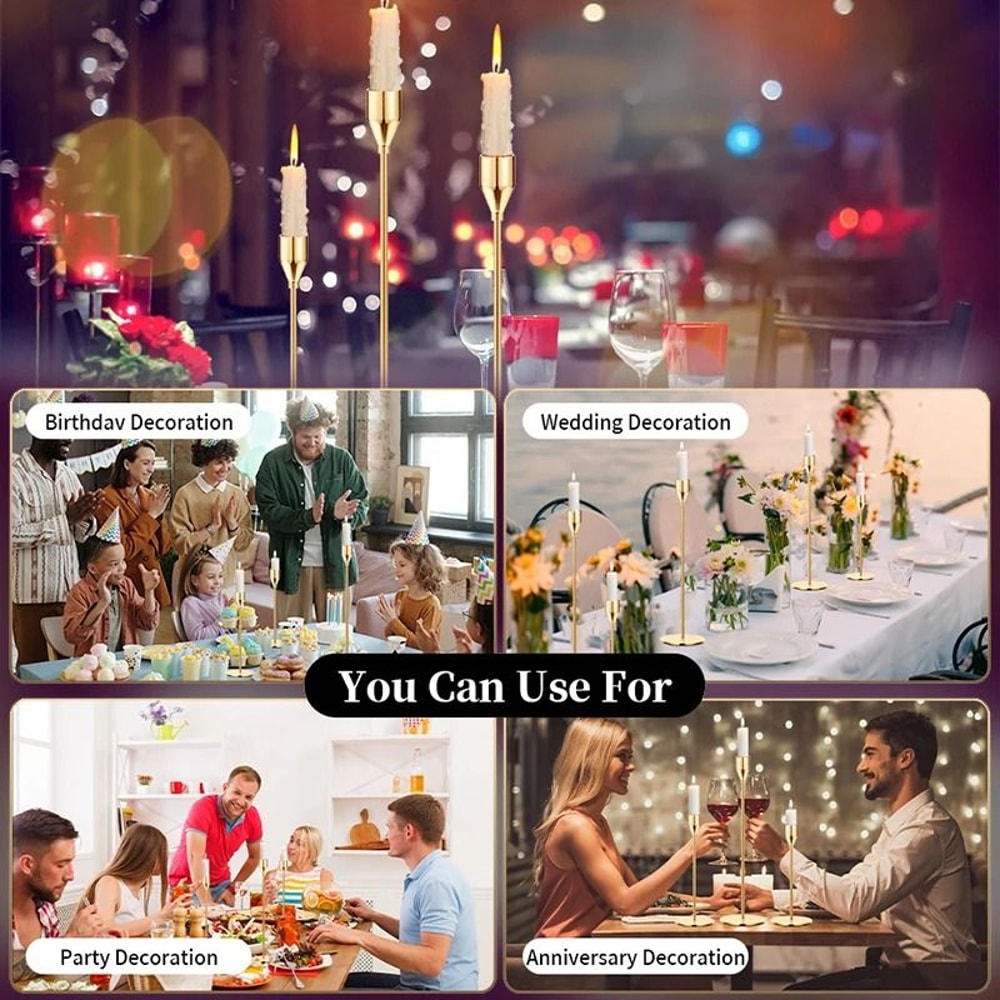 European Style Metal Candle Holder Set 5