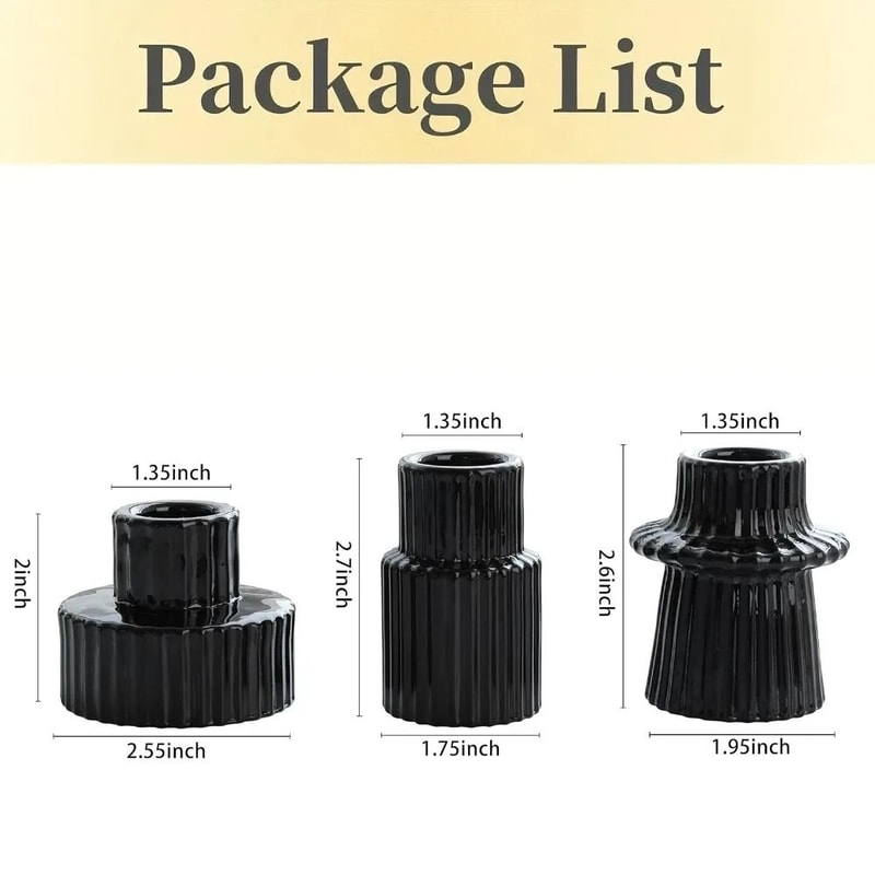 DoubleSided Vintage Ribbed Taper Glass Candle Holders 13