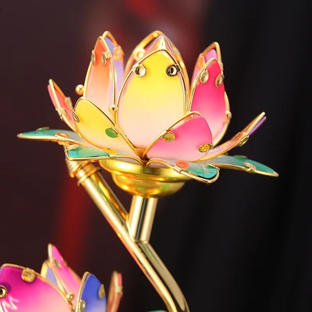 Colorful SShaped Lotus Lamp 1