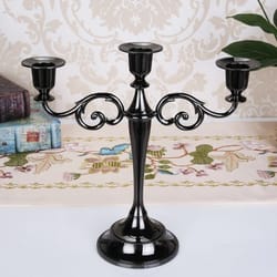 retro 3-arm metal candelabra