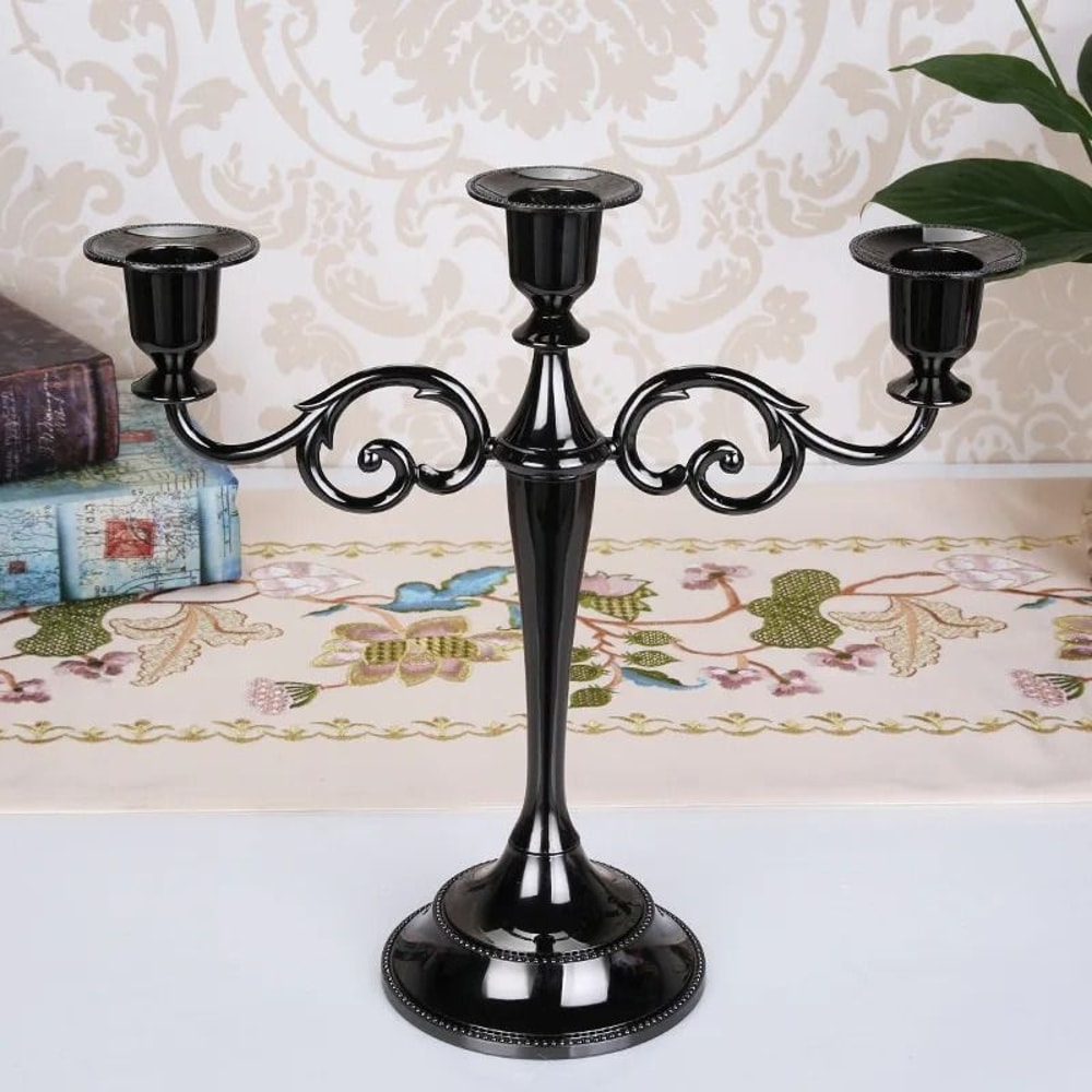 Retro 3Arm Metal Candelabra 1