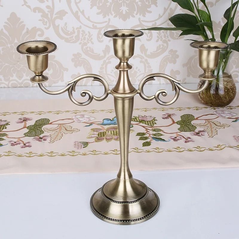 Retro 3Arm Metal Candelabra 2