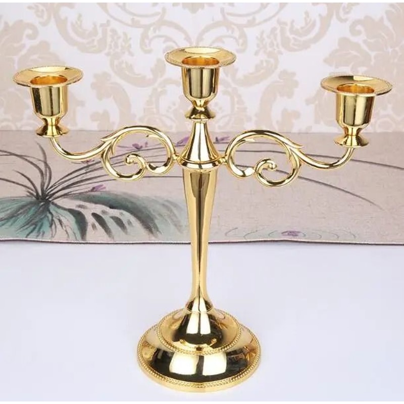 Retro 3Arm Metal Candelabra 9