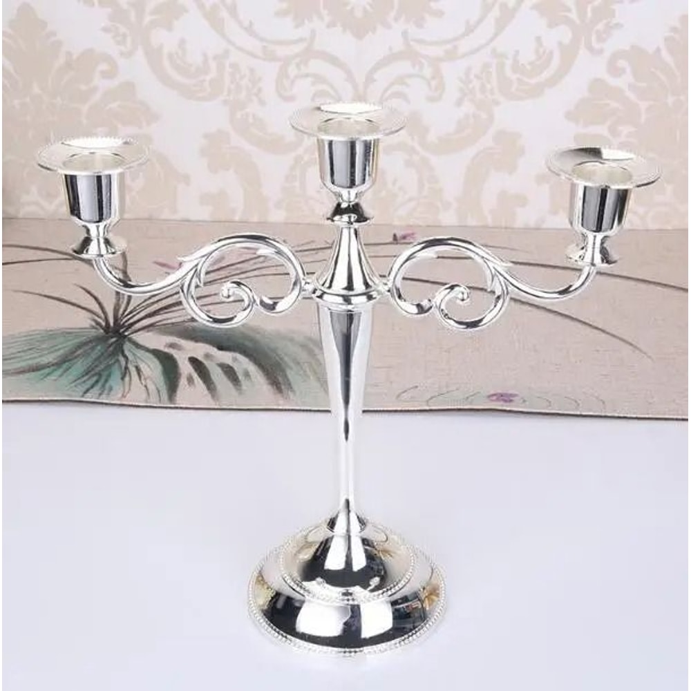 Retro 3Arm Metal Candelabra 10