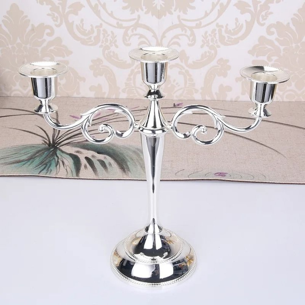 Retro 3Arm Metal Candelabra 4