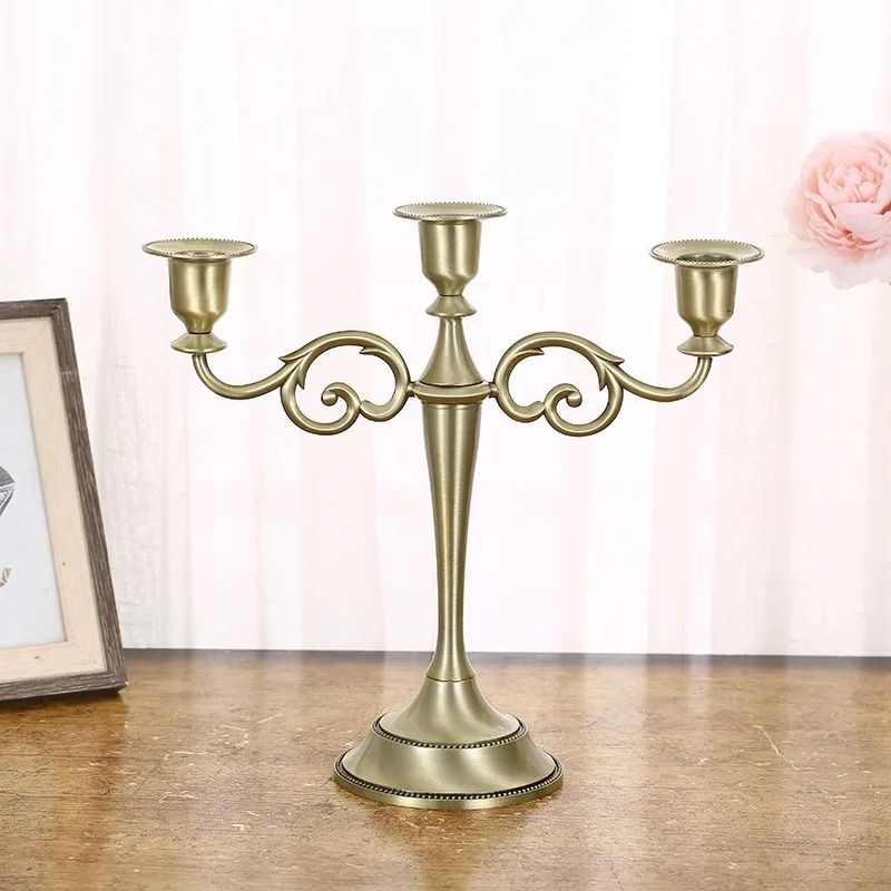 Retro 3Arm Metal Candelabra 5