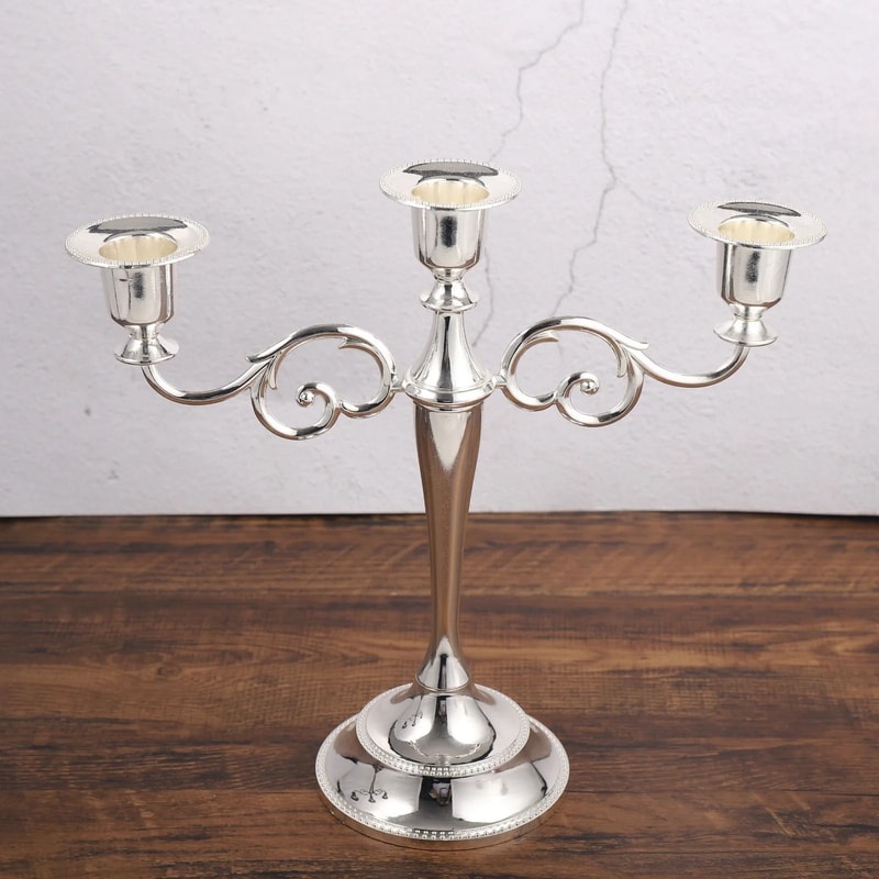 Retro 3Arm Metal Candelabra 6
