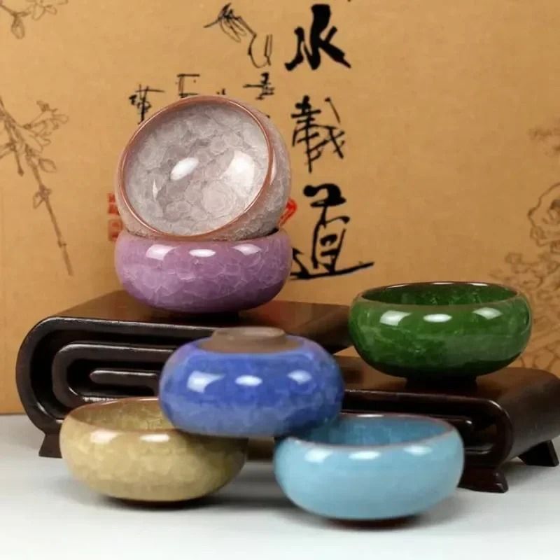 Handmade Ice Crack Ceramic Candlestick 1