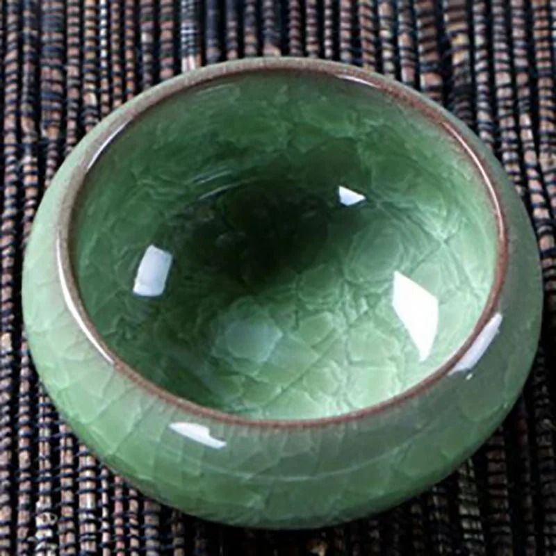 Handmade Ice Crack Ceramic Candlestick 6