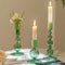 Groovy Wavy Glass Candlestick Holders 3