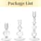 Groovy Wavy Glass Candlestick Holders 6