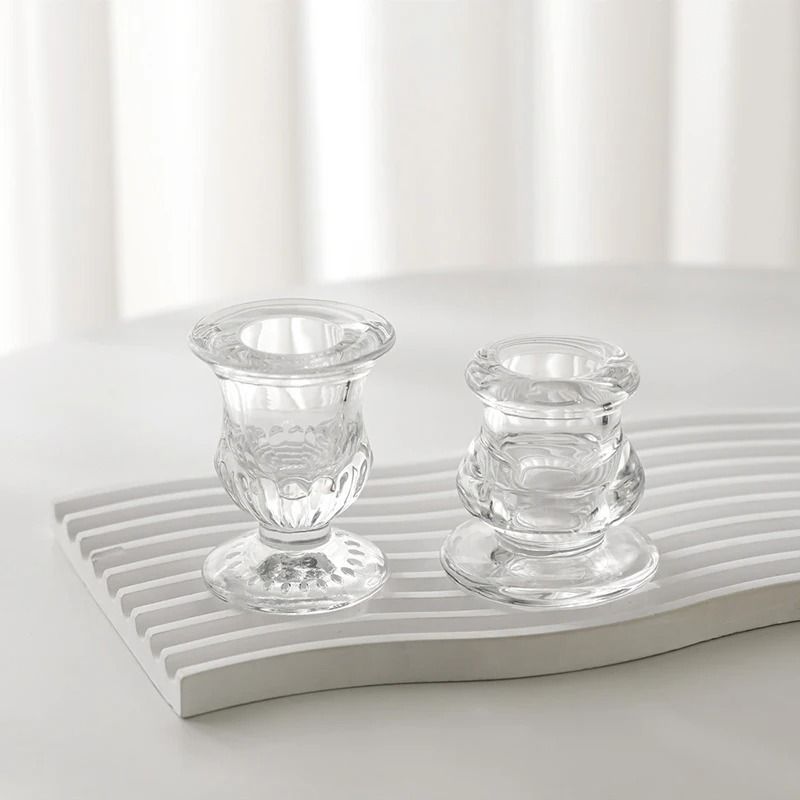 Nordic Novelty Glass Candle Holder 0