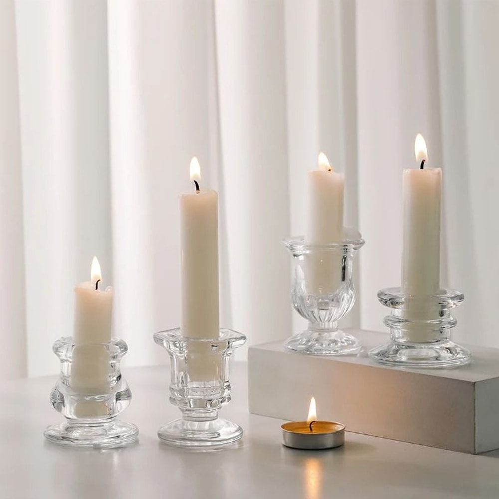 Nordic Novelty Glass Candle Holder 2