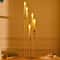 5Arm Gold Tall Floor Candelabra With Acrylic Shades 1